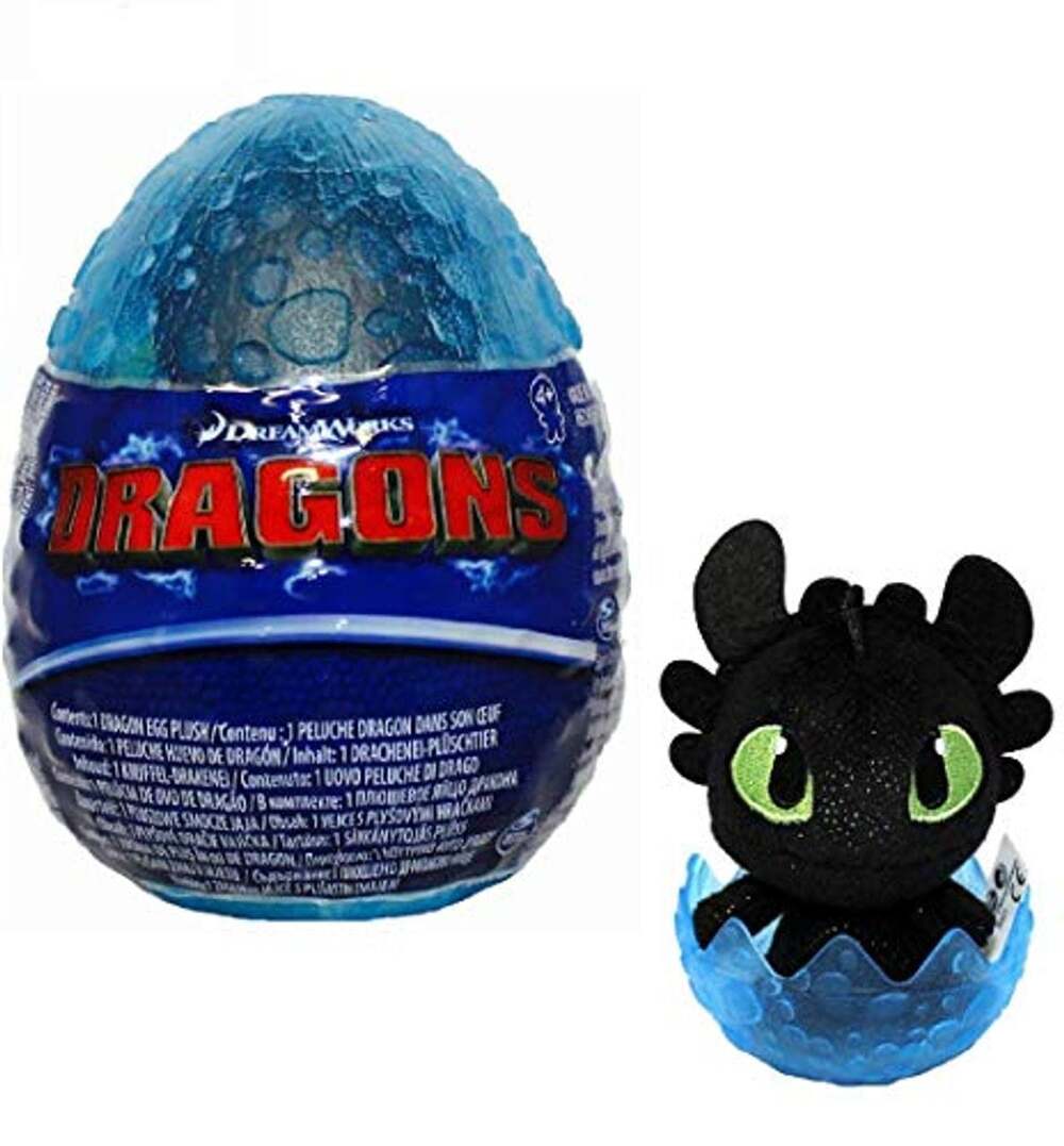 DreamWorks Dragons Toothless 3 Inch Dragon Egg Plush